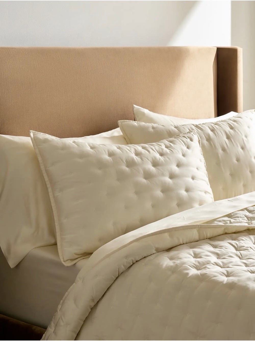 Quince Bamboo Dream Quilt King/Cal King - Ivory